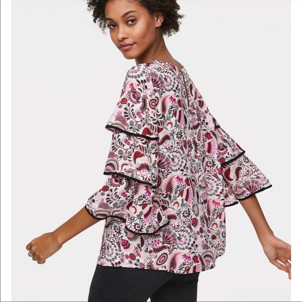 NWT Ann Taylor LOFT Masquerade Blouse Size M